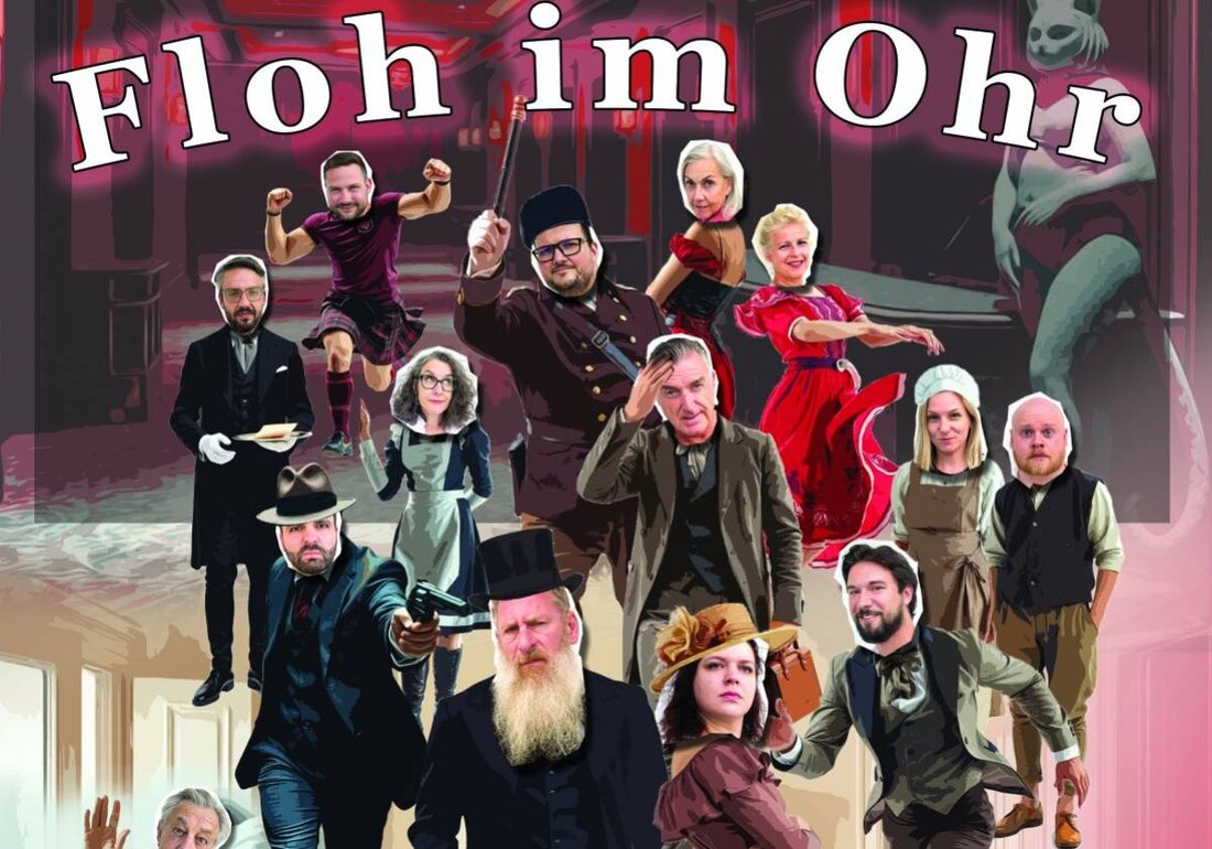 Zeitlarn. Das Theater Zeitlarn präsentiert mit "Floh im Ohr" eine der bekanntesten Komödien voller Verwechslungen und Situationskomik in der Zeitlarn, Mehrzweckhalle. Tickets für die Aufführungen vom 12. September bis 28. September 2025 sind auf okticket.de erhältlich.