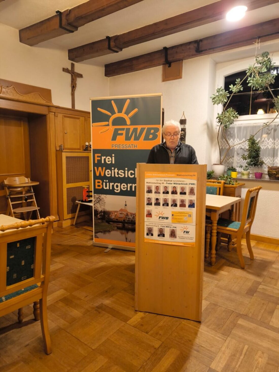 Pressath. Mit der Abschlussveranstaltung endete die Serie der Wahlversammlungen des Freien Wählerblocks Pressath (FWB).  