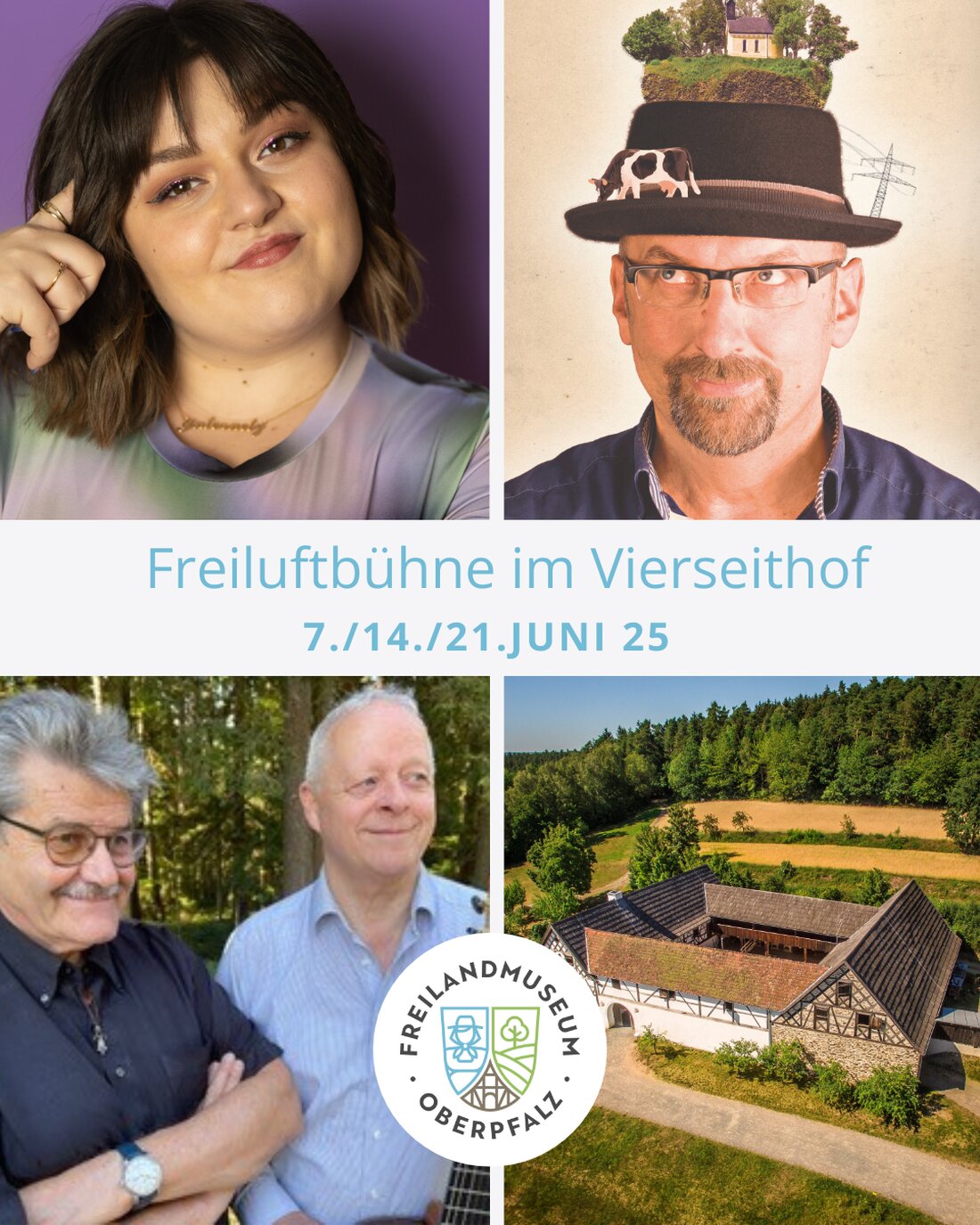 Neusath-Perschen. Mit einer preisgekrönten Kabarettistin, oberpfälzer Originalen und vielseitigen Künstlern: Im Juni bietet das Freilandmuseum Oberpfalz beste Unterhaltung in historischem Ambiente auf seiner neuen Freiluftbühne.