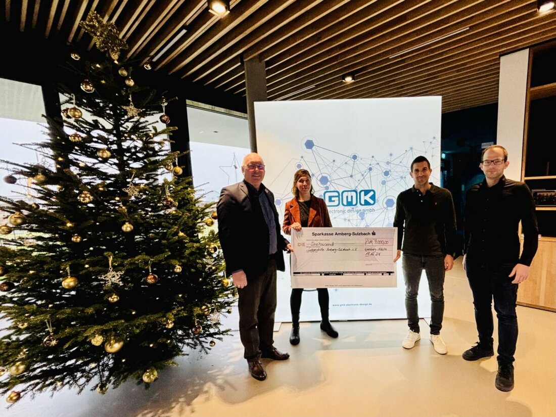 Wernberg-Köblitz. GMK Electronic Design spendet 3000 Euro an die Frühförderstellen der Lebenshilfe Amberg-Sulzbach.