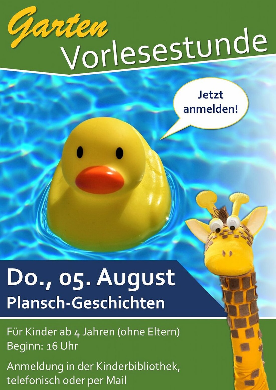 Weiden. Wer hat Lust auf eine Garten-Vorlesestunde in der Regionalbibliothek? Jetzt gleich anmelden! 