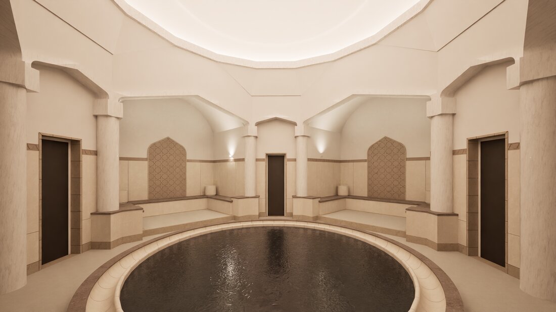 Bad Neualbenreuth. Im Sibyllenbad schreitet die Hamam-Sanierung voran, der Innenausbau läuft, fertig bis Sommer 2026. Der Heilwasserparcours ist seit September 2025 offen; Sauna und Bad bleiben nutzbar.