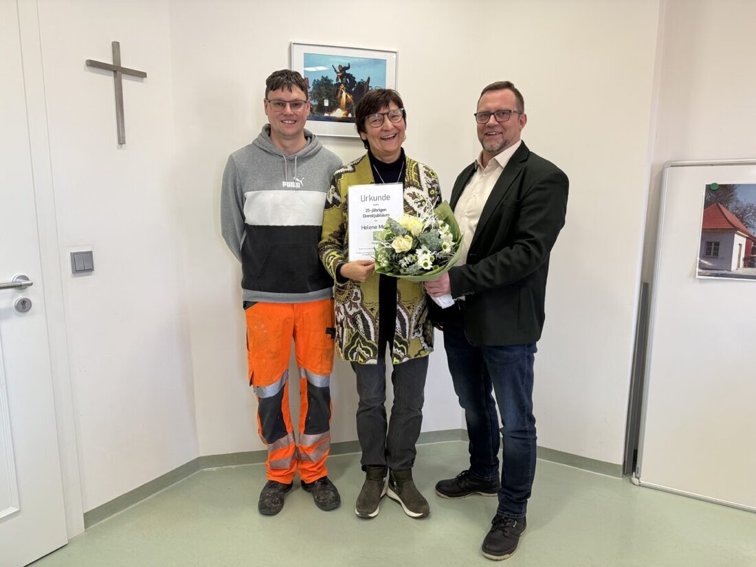 Burglengenfeld. Ein besonderes Dienstjubiläum feierte Helene Meier bei den Stadtwerken. Am 1. Januar 2026 blickte sie auf 25 Jahre Betriebszugehörigkeit zurück.