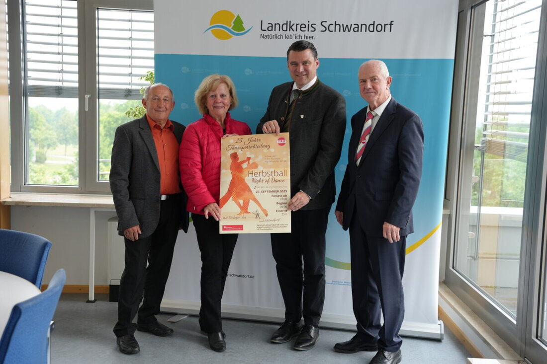 Schwandorf. Der TSV 1880 Schwandorf feiert am 27. September mit einem Herbstball das 25-jährige Bestehen seiner Tanzsportabteilung. Alle Tanzbegeisterten sind eingeladen, bei Musik und Showeinlagen in der TSV-Turnhalle das Tanzbein zu schwingen.