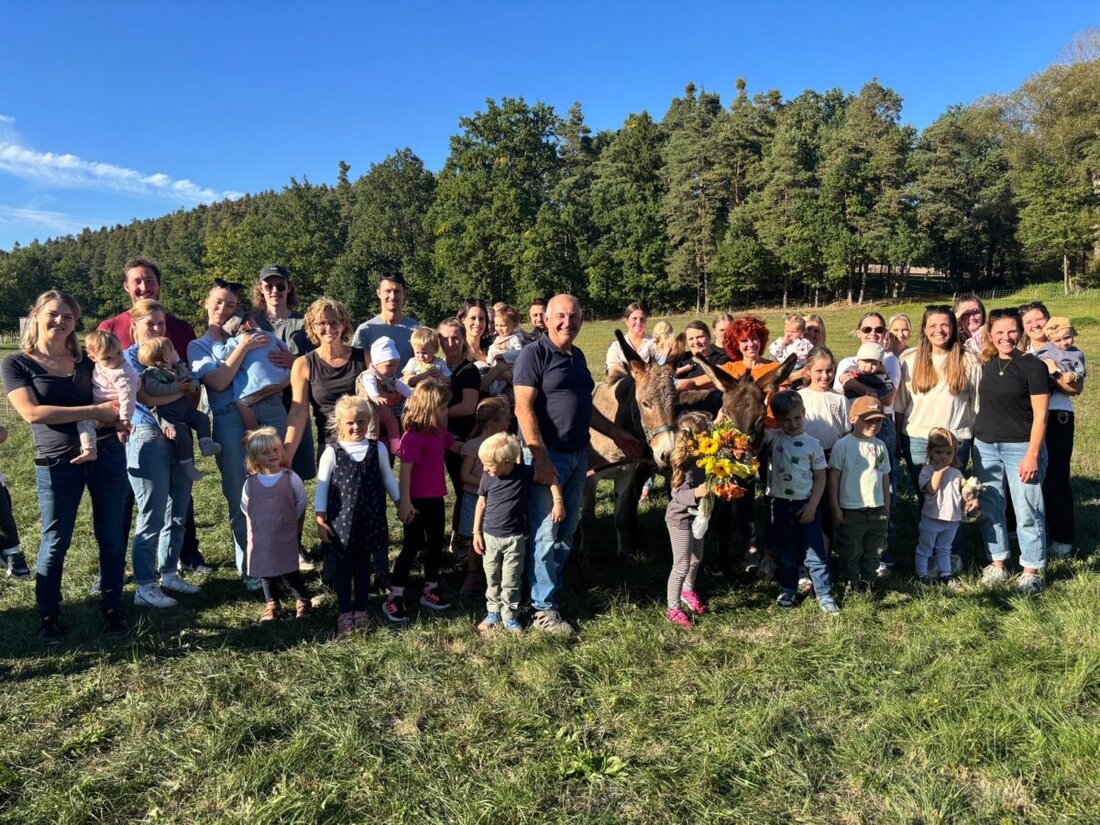 Weiherhammer. Mit Liesl und Lotta auf Herbstwanderung. Wirbelwunder aus Weiherhammer verbindet Bewegung, Natur und Begegnung bei einem besonderen Nachmittag mit Eseln.