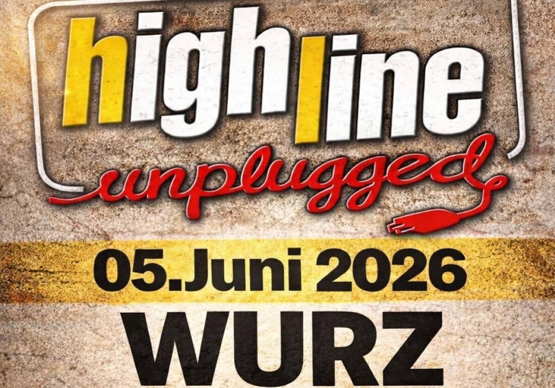 Püchersreuth. SV Wurz lädt am 5. Juni 2026 um 20.30 Uhr im Püchersreuth / OT Wurz, Historischer Pfarrhof, zum Open-Air Highline unplugged ein, mit akustischen Klassikern, Balladen und Hits in besonderer Atmosphäre. Sichern Sie sich Ihr Ticket über okticket.de.