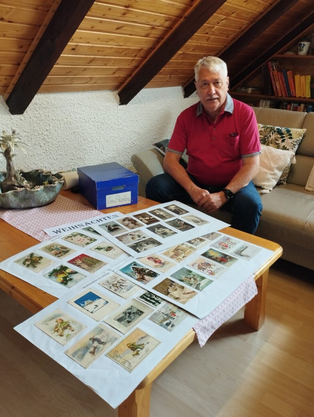Flossenbürg. Helmut Erndt sammelt historische Postkarten und präsentiert diese kostenlos. Eine besondere Karte gratulierte Kaiser Wilhelm II. 1918 zum Geburtstag.