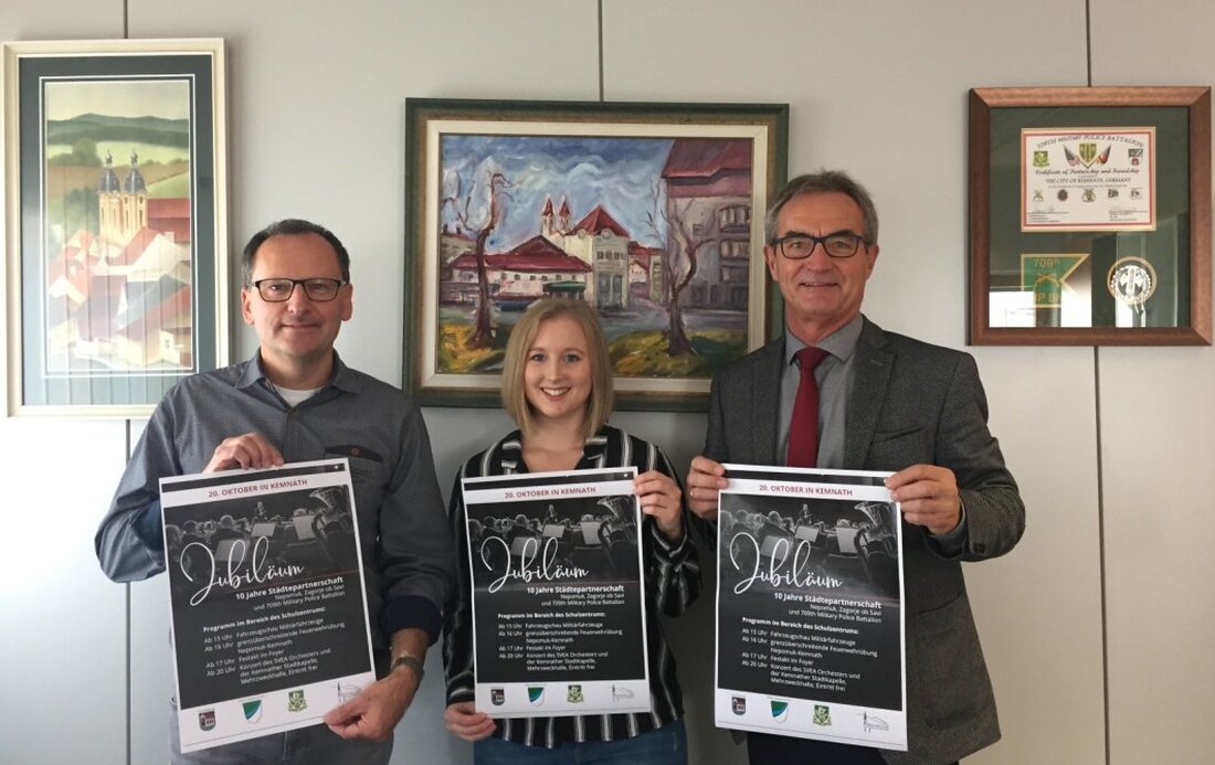 Kemnath. Seit zehn Jahren besteht die Städtepartnerschaft mit Zagorje ob Savi in Slowenien und der tschechischen Stadt Nepomuk, seit acht Jahren die Partnerschaft mit dem 709th Military Police Battalion in [&hellip;]