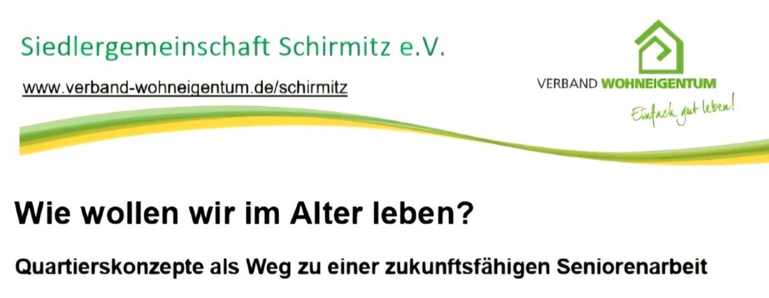 Schirmitz. Die Siedlergemeinschaft lädt am Donnerstag, 8. Oktober 2026, um 19 Uhr in die Sportheimgaststätte ein, wo Quartiersmanagerin Petra Brenner aus Eslarn Quartierskonzepte und Wege für ein gutes Altern vorstellt.