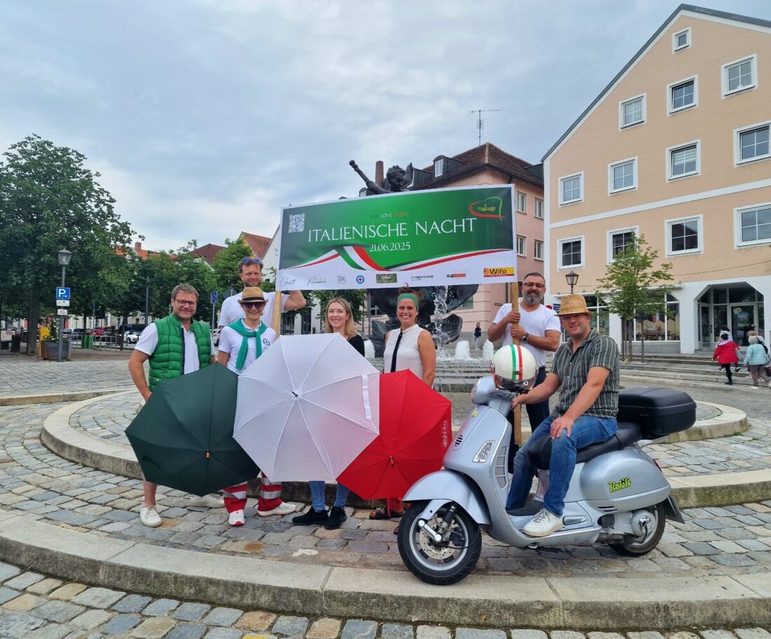 Burglengenfeld. Auf zur Italienischen Nacht - am Samstag, 21. Juni 2025 verwandelt sich der Burglengenfelder Marktplatz erneut in eine lebendige Piazza Italiana. 