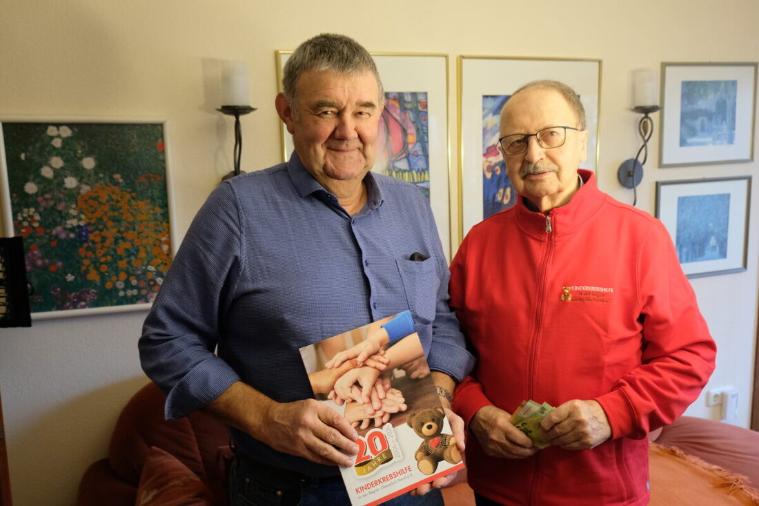 Höfen. Der 76-jährige Hobbybastler Josef Henfling spendet erneut: 350 Euro für die Kinderkrebshilfe Oberpfalz-Nord. Die Erlöse aus seinen Arbeiten lässt er seit Jahren treu zugutekommen.