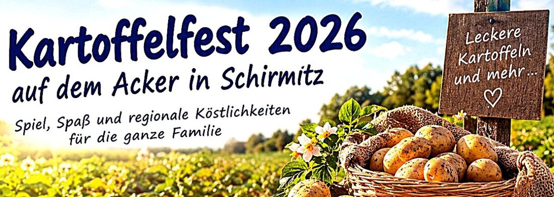 Schirmitz. Am Freitag, 11. September, lädt der CSU-Ortsverband zum traditionellen Kartoffelfest von 15 bis 18 Uhr auf dem Acker von Gerhard Adam ein. Kinder suchen Kartoffeln, dazu gibt es Feuerkartoffeln und Bratwurstsemmeln.