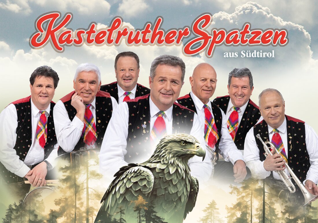 Weiden. Thomann Künstlermanagement organisiert das Konzert der Kastelruther Spatzen in der Max-Reger-Halle in Weiden, das am 3. November 2025 stattfindet. Tickets für den Abend voller musikalischer Highlights und Emotionen sind auf okticket.de erhältlich.