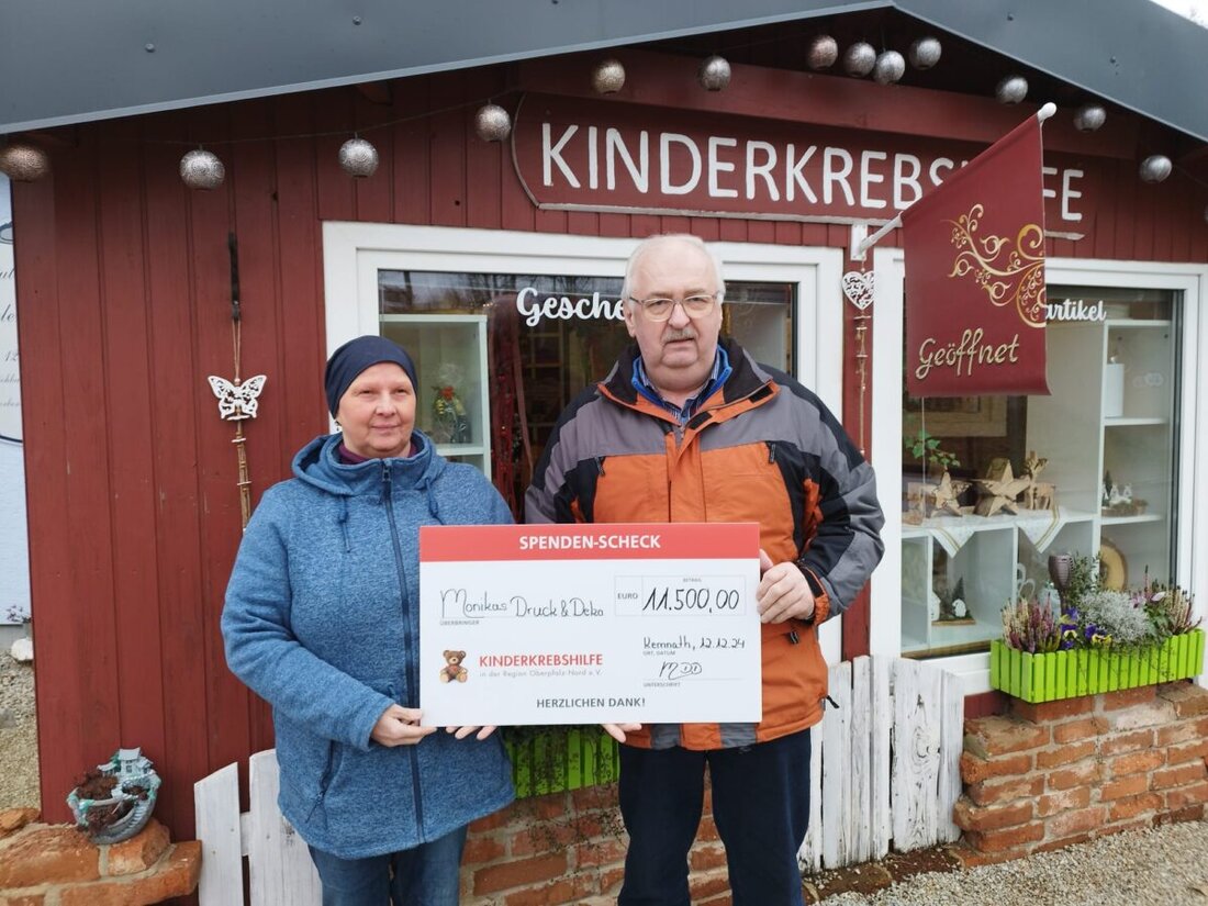Kemnath. Der Kunst- und Handwerkermarkt im Dekohäusl erzielte mit 11.500 Euro eine Rekordspende für die Kinderkrebshilfe Oberpfalz Nord.