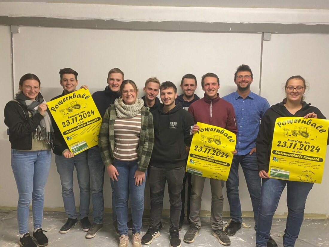 Kemnath. Die Jungbauernschaft Kemnath veranstaltet am 23. November ihren "Powernball" mit Musik der "Pressather Musikanten" und erwartet rund 1.000 Besucher. Eintrittskarten gibt es für 7 Euro nur an der Abendkasse, und es wird ein abwechslungsreiches Programm mit Musik, Tanz und Essen geboten.