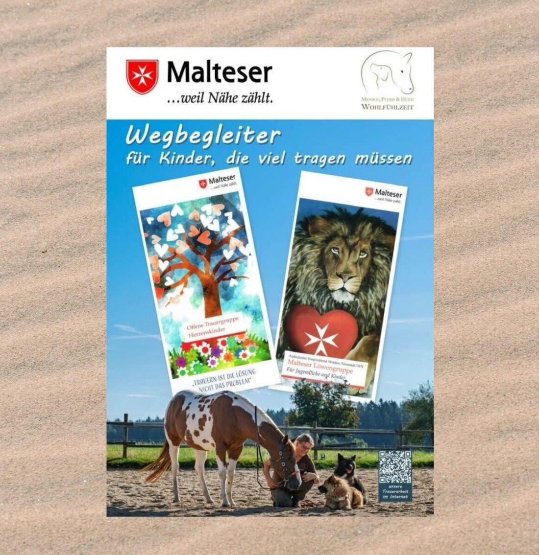 Weiden/Neustadt. Die Kindertrauergruppe Herzenskinder der Malteser begleitet Kinder, Jugendliche und Familien nach einem Verlust. Geschulte Begleiterinnen bieten Zuhören, Kreatives und Austausch in Gruppen oder einzeln.