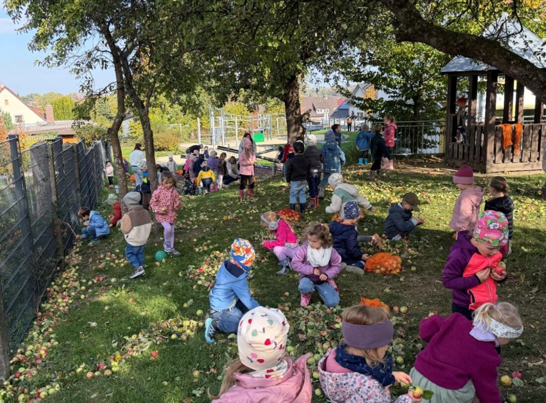 Vohenstrauß.  In der Kindertagesstätte Don Bosco in Vohenstrauß drehte sich vor Kurzem alles um Äpfel, gemeinsames Anpacken und frisch gepressten Saft.