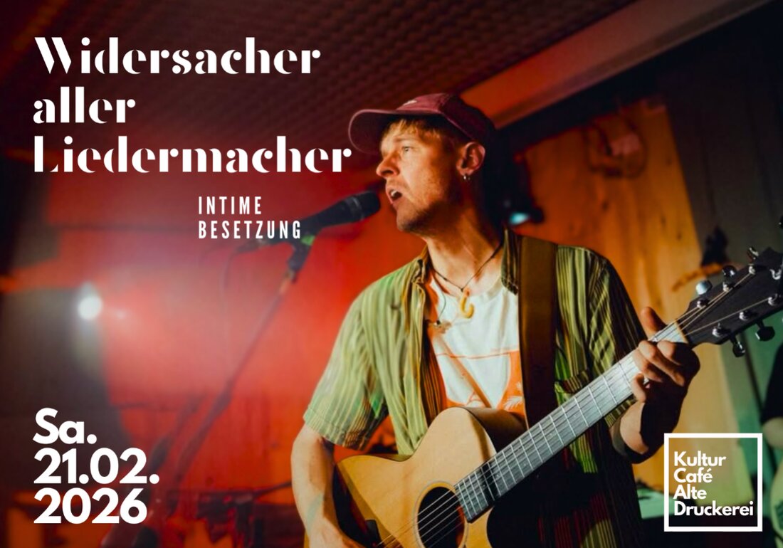 Kemnath. Der Veranstalter KulturCafé - Alte Druckerei lädt in Kemnath, KulturCafé - Alte Druckerei zu einem besonderen Erlebnis ein, das die lokale Kulturszene belebt und Besucher in ein atmosphärisches Umfeld mit persönlicher Note führt. Sichere dir dein Ticket über okticket.de.