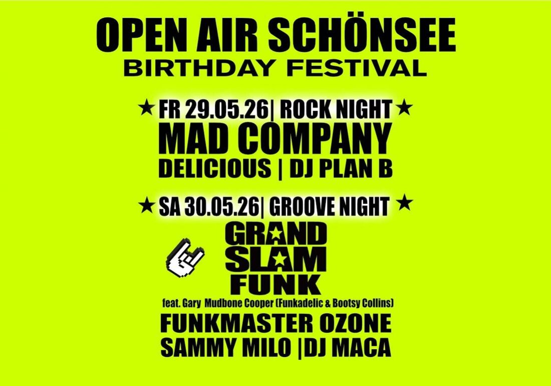Schönsee. TNT artist booking ist Veranstalter im Schönsee, Open Air Gelände und bietet auf https://www.tnt-booking.de weitere Hinweise für Besucher. Ein Ticket gibt es über okticket.de für das Open-Air am Standort Schönsee, Open Air Gelände.