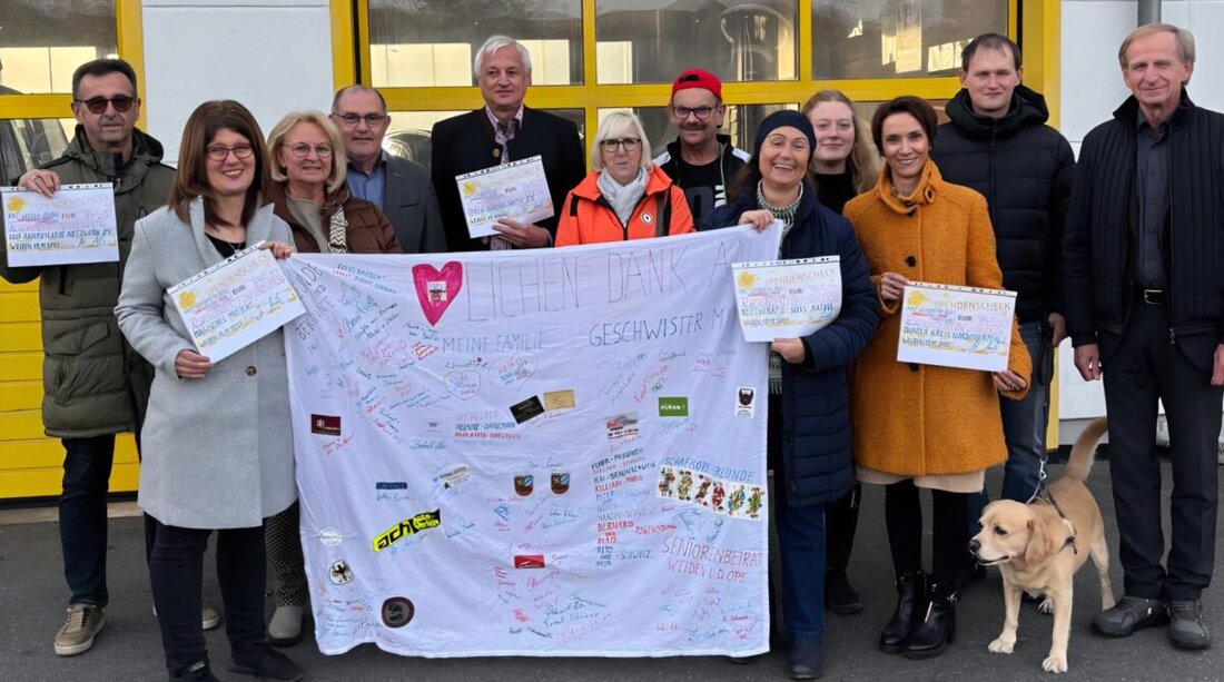 Weiden. Nach einer fast 7.000 Kilometer langen Norwegen-Fahrradtour übergab Kurt Koreis 4.225 Euro an Spenden. Fünf soziale Projekte erhielten je 845 Euro, ermöglicht durch AMC Weiden, Bank, Firmen und viele Unterstützer.