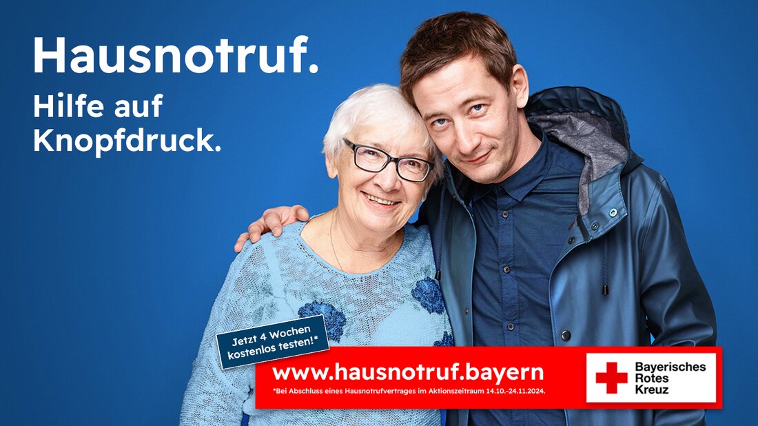 Weiden. Das BRK bietet bis zum 24. November 2024 kostenlose erste vier Wochen für neu abgeschlossene Hausnotruf-Verträge an.