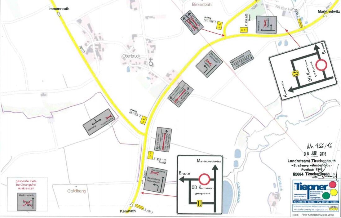 Kulmain. Wegen Bauarbeiten muss die Staatsstraße 2665 in Kulmain bis 30. September gesperrt werden.  Der Neubau der Wasserleitung in Kulmain macht eine Vollsperrung der Staatstraße 2665 in Kulmain in der Zeit [&hellip;]