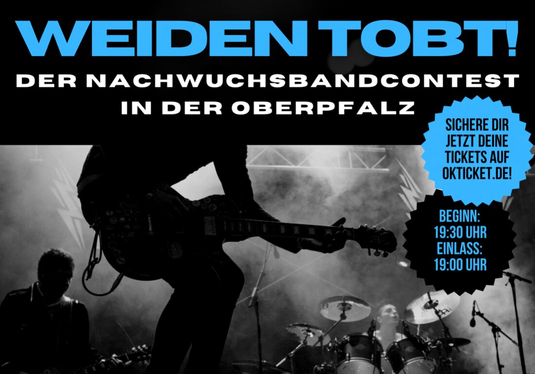Weiden. Das Jugendzentrum Weiden lädt in Weiden, Jugendzentrum zu einem Abend voller junger Musik ein und setzt als Veranstalter ein klares Zeichen für regionale Kultur, Begegnung und Vernetzung. Sichere dir dein Ticket bequem über okticket.de und erlebe die Bühne für frische Sounds.
