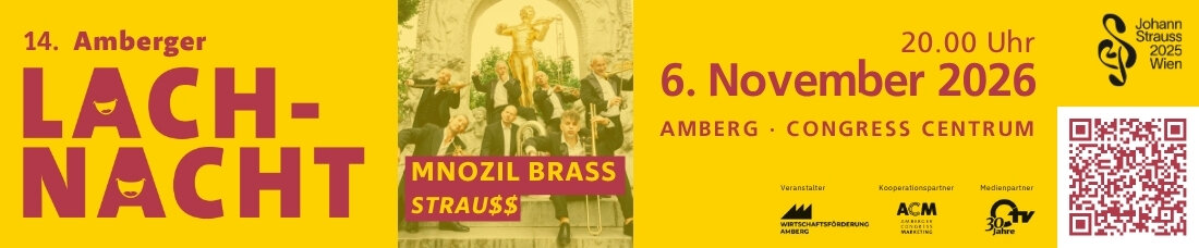 Amberg. Am Sonntag, 8. November 2026, wird die Innenstadt zur großen Bühne: Auf dem Marktplatz spielt Hulla Hoop von 13.30 bis 17.30 Uhr, dazu laden Stände ein und die Geschäfte öffnen von 13 bis 18 Uhr.