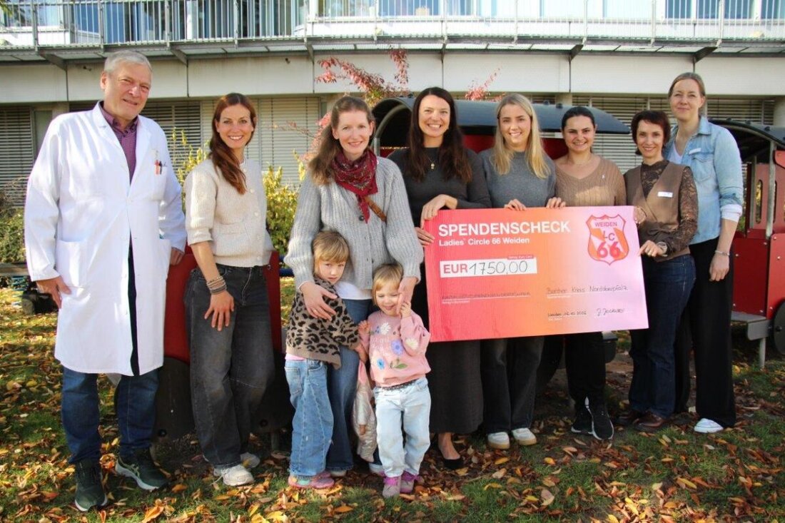 Weiden. Der Ladies’ Circle 66 Weiden hat 1.750 Euro an den Bunten Kreis Nordoberpfalz gespendet, erlöst durch Cocktailverkauf beim Open-Air-Kino vom 7. bis 16. August, zugunsten kranker Kinder und ihrer Familien.