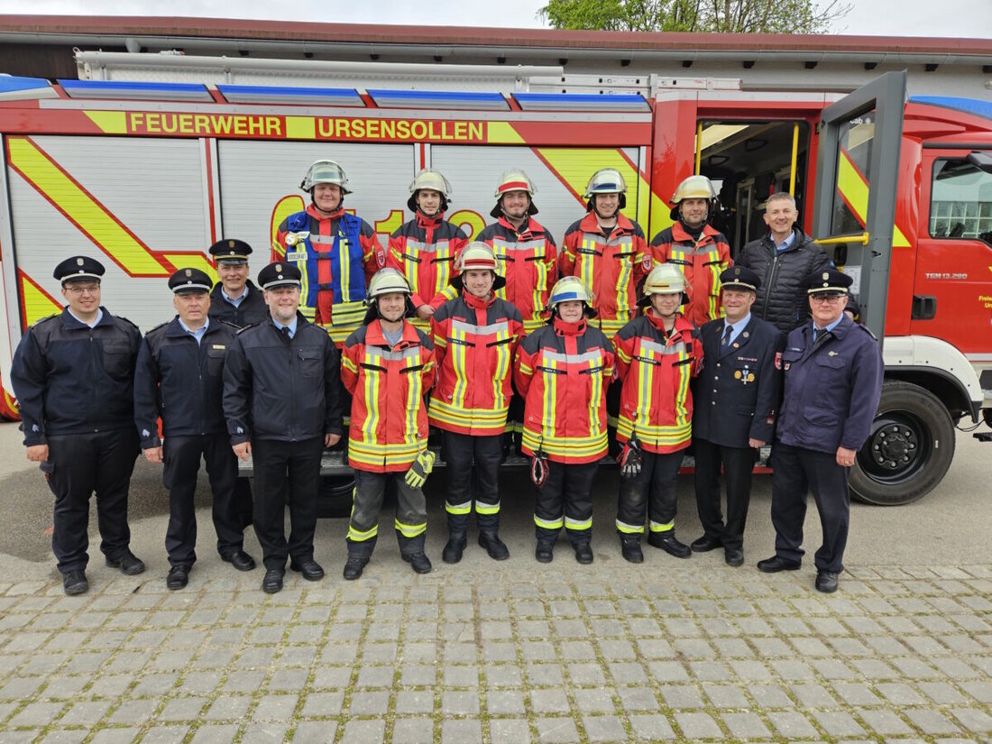 Ursensollen. Zum ersten Leistungsabzeichen der Feuerwehr Ursensollen im Jahr 2024 trat eine Gruppe unter Gruppenführer Simon Streher an. 