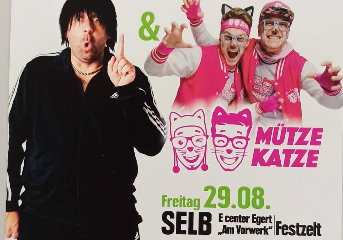 Selb. Edeka Egert feiert sein 20-jähriges Bestehen in Selb, Edeka Egert, mit einer besonderen Veranstaltung unter dem Motto "MaXXimaL(L)e Eskalation" mit Ikke Hüftgold und DJ Mütze Katze, inklusive Partyhits und Drinks im Malle Style. Für das leibliche Wohl ist bestens gesorgt. Tickets sind auf okticket.de erhältlich.