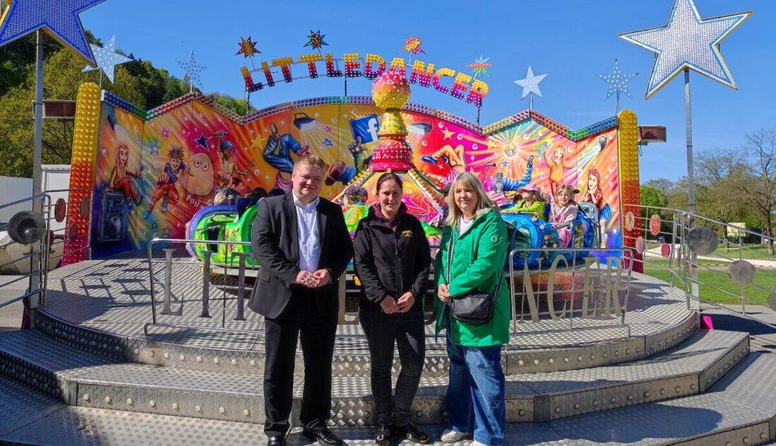 Burglengenfeld. Rund 90 Kinder des Don-Bosco-Kindergartens nutzten auf der Maidult kostenlos Fahrgeschäfte – ermöglicht vom Schaustellerpaar Manuel Schneider und Silvana Pfisterer. Die Maidult läuft bis Sonntag, 3. Mai.