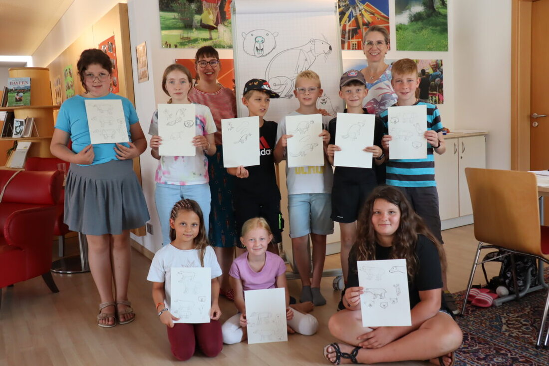 Burglengenfeld. Im Rahmen des Sommerferienprogramms wurden Ende August zwei Malkurse angeboten, die sofort ausgebucht waren und bei denen Kinder ihre Kreativität entfalten konnten.