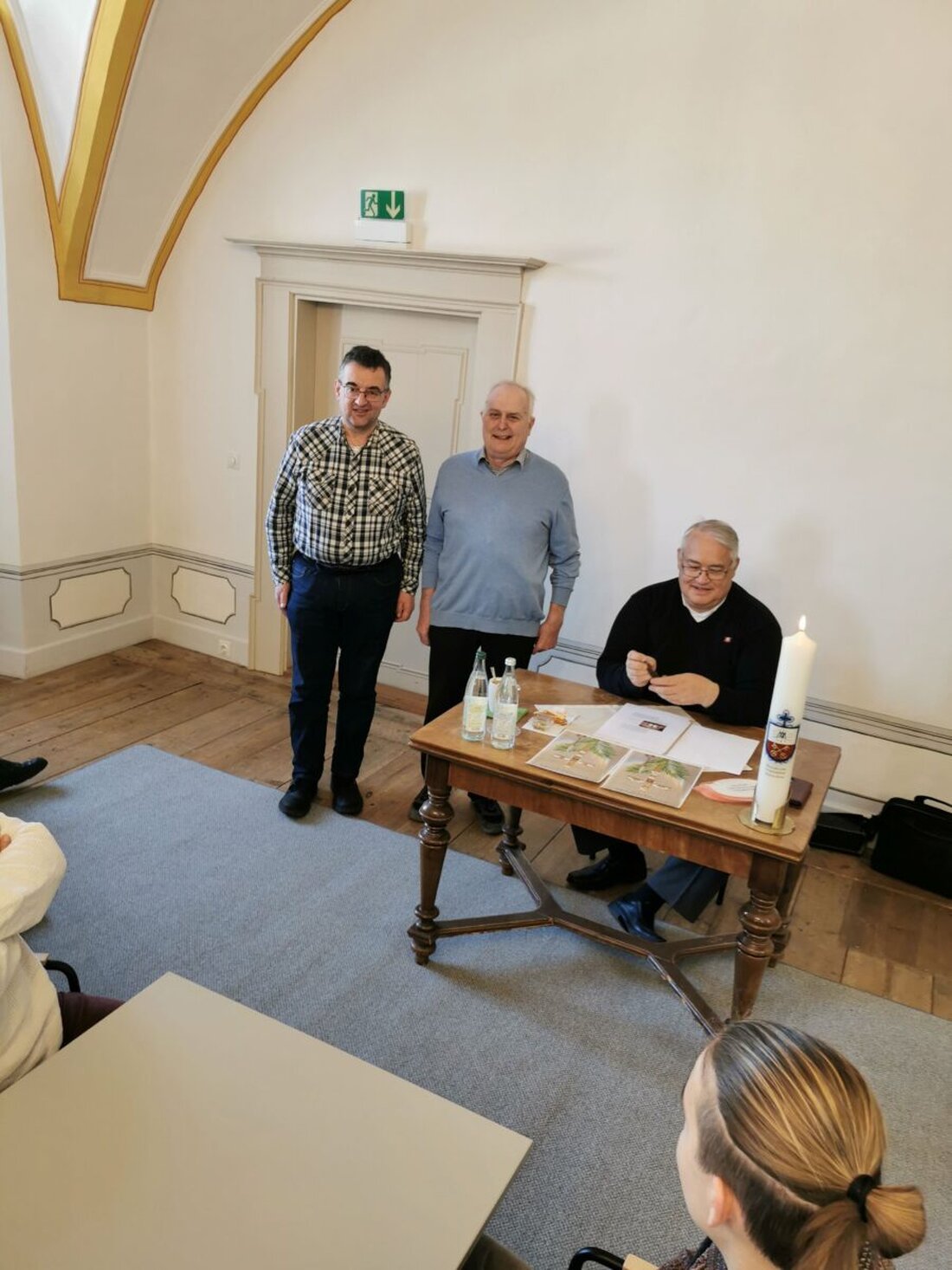 Speinshart. Die Marianische Congregation lud zu einem Einkehrtag ins Kloster. Zentralpräses Thomas Schmid deutete die Psalmen als „Symphonie des Lebens“, Peter Pilz stellte sich als neuer Präfekt vor.