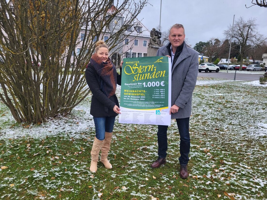 Maxhütte-Haidhof. Zum 40-jährigen Jubiläum laden die "Maxhütter Sternstunden" zur Vorweihnachtszeit ein, wobei Einkaufsgutscheine im Wert von 1000 Euro gewonnen werden können.