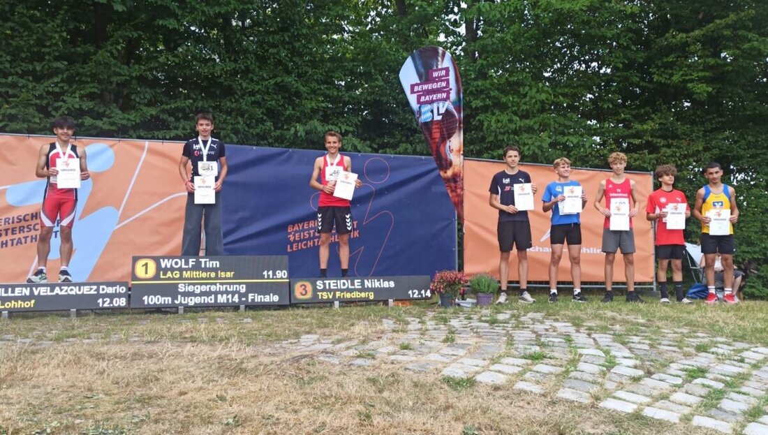 Aichach. Bei den Bayerischen Leichtathletik-Meisterschaften zeigten die Talente des TV Vohenstrauß starke Leistungen: Erik Nachtmann lief 12,59 Sekunden und wurde Sechster, Lina Kümmel stellte über 300 Meter Bestzeit auf.