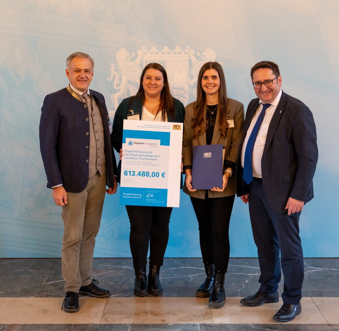 Tirschenreuth. Der Landkreis erhält über 600.000 Euro zur Förderung von vier Projekten zur Regionalentwicklung und Lebensqualitätsverbesserung.