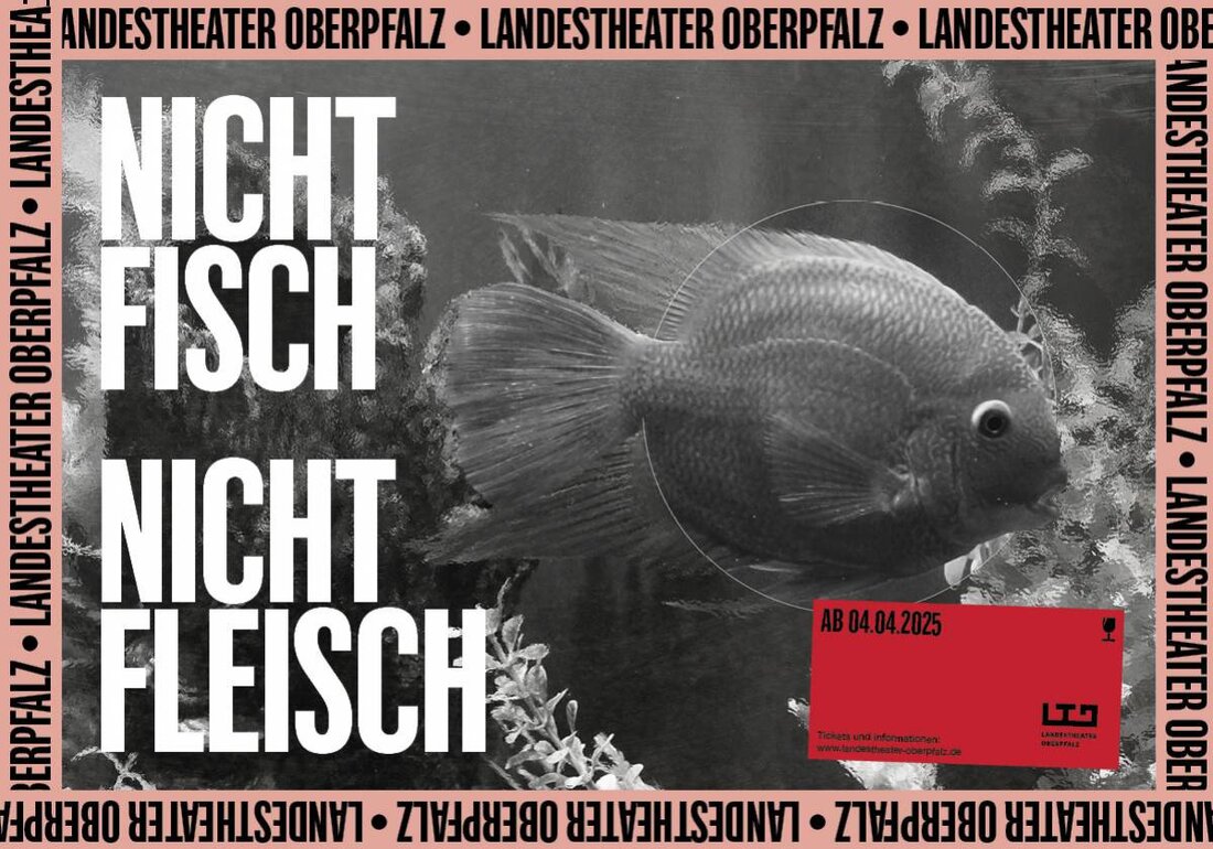 Vohenstrauß. Das Landestheater Oberpfalz präsentiert in Vohenstrauß, LTO Glasfabrik, das Volksstück "Nicht Fisch, nicht Fleisch" von Franz Xaver Kroetz. Tickets sind auf okticket.de erhältlich.
