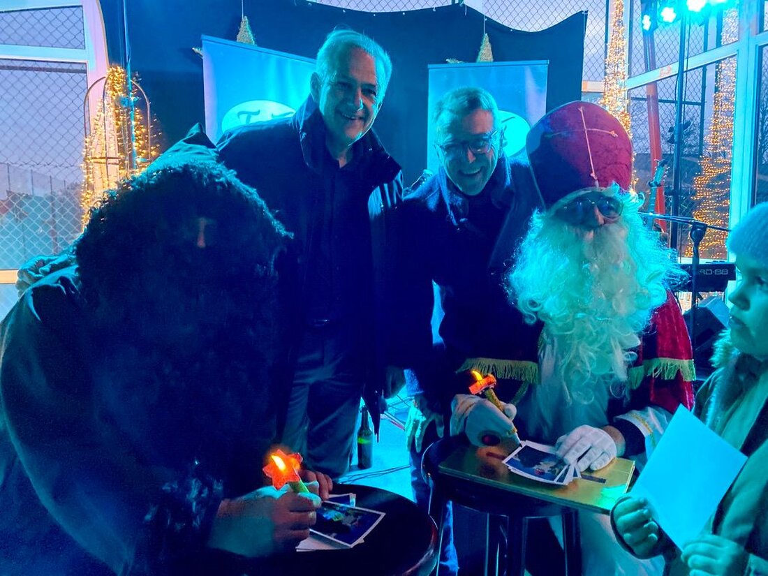 Tirschenreuth. Beim 13. Winterzelt des FST erfreuten Nikolaus und Knecht Ruprecht die Kinder mit Autogrammen. Mehr als 500 Gäste feierten für den guten Zweck; über 30.000 Euro gingen bereits an Projekte.