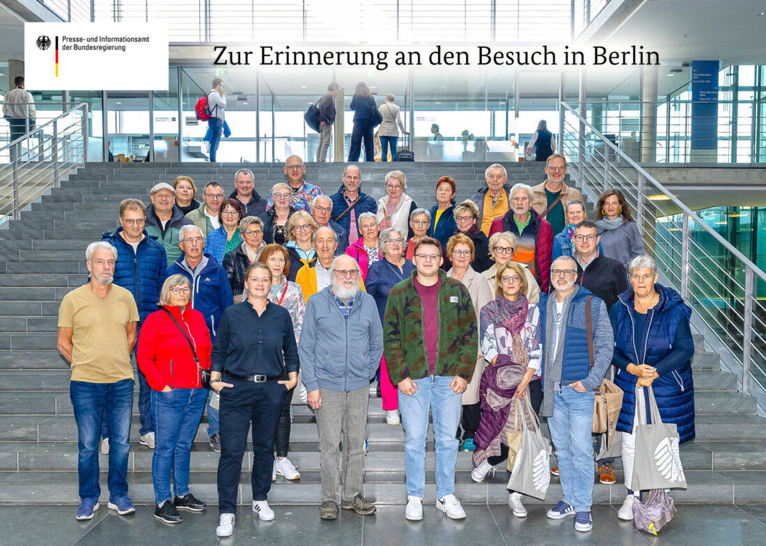 Landkreis Schwandorf/Cham. Tina Winklmann von Bündnis 90/DIE GRÜNEN organisierte eine Bildungsfahrt nach Berlin für Bürger aus dem Wahlkreis und Neustadt, inklusive Besuche im Bundestag und im Bundesministerium für Ernährung.