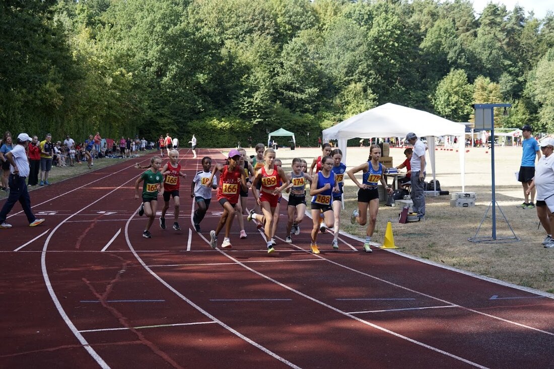 Neustadt/WN. Beim 38. internationalen Läufermeeting feierten Kinder und Jugendliche ihr Feriensportfest: über 115 Talente trotzten der Hitze und glänzten in Weit- und Hochsprung, Kugelstoßen, Sprint und Lauf.