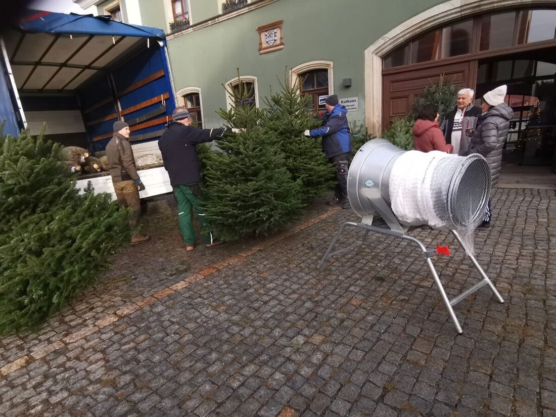 Eslarn. Der örtliche Fischereiverein bietet den Familien frisch geschlagene Christbäume aus der Region. Die herrlichen, sattgrünen Nadelbäume stammten vom familiengeführten Christbaumhof Kammerer aus Döllnitz bei Leuchtenberg.