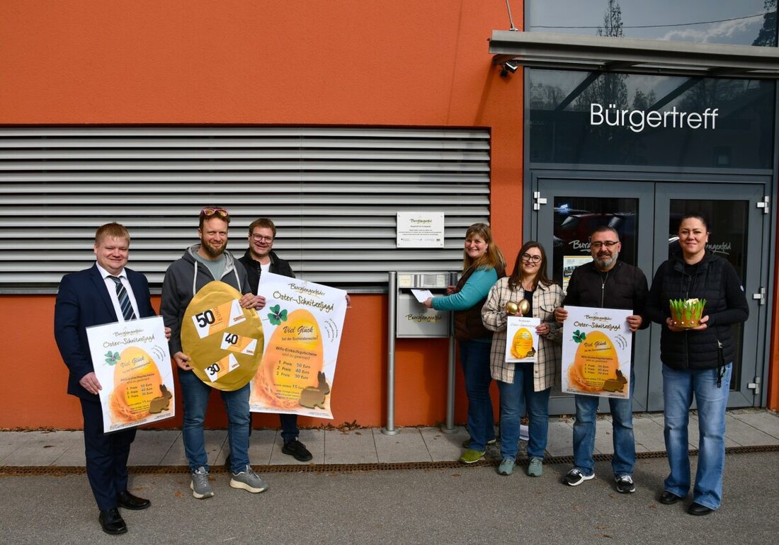 Burglengenfeld. Am 30. März startet die Oster-Schnitzeljagd des Bürgertreffs mit dem Wirtschaftsforum. Bis 12. April suchen Kinder und Jugendliche goldene Eier in Schaufenstern und lösen Rätsel. Unter allen richtigen Lösungen werden Gutscheine verlost.