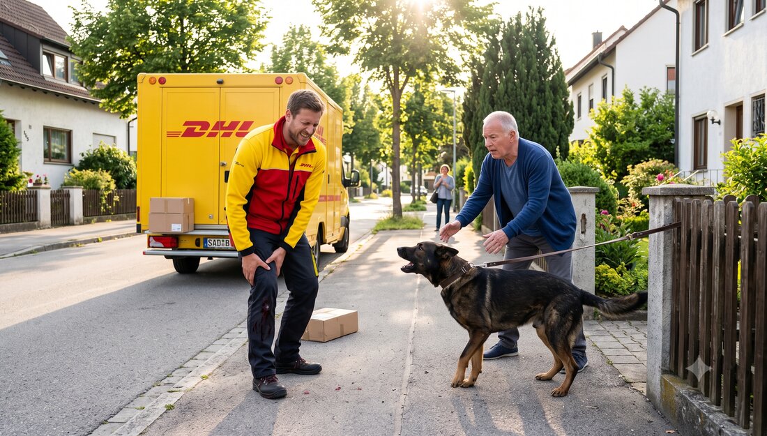Schwandorf. Ein Hund biss am Samstag gegen 17.45 Uhr einem Paketzusteller ins Bein; der Mann wurde ärztlich behandelt. PETA fordert nach dem Vorfall einen Hundeführerschein in Bayern.