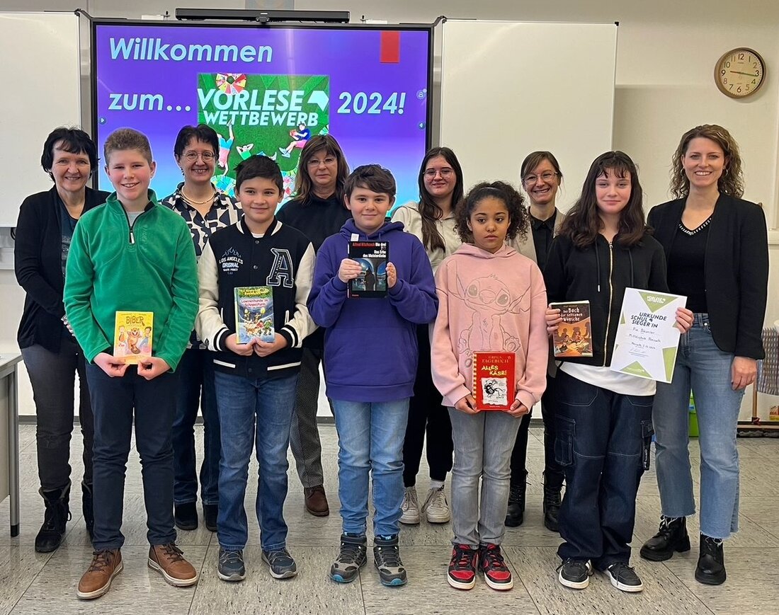 Pressath. Pia Bäumler gewinnt den Vorlesewettbewerb der Mittelschule Pressath, Teil von Deutschlands größter Leseförderungsinitiative.