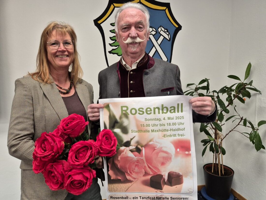 Maxhütte-Haidhof. Am 4. Mai 2025 findet der Rosenball für Senioren und Tanzbegeisterte in der Stadthalle statt, organisiert von lokalen Seniorenvertretungen mit Musik der Jukebox-Heroes. Die Veranstaltung ist kostenlos, Anmeldungen sind bis 23. April 2025 erwünscht.