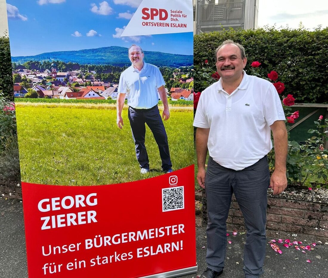 Eslarn. Bei der SPD-Versammlung im Gasthaus „Böhmerwald“ schlug Bürgermeister Reiner Gäbl den langjährigen SPD-Vorsitzenden Georg Zierer als Bürgermeisterkandidaten der SPD vor.