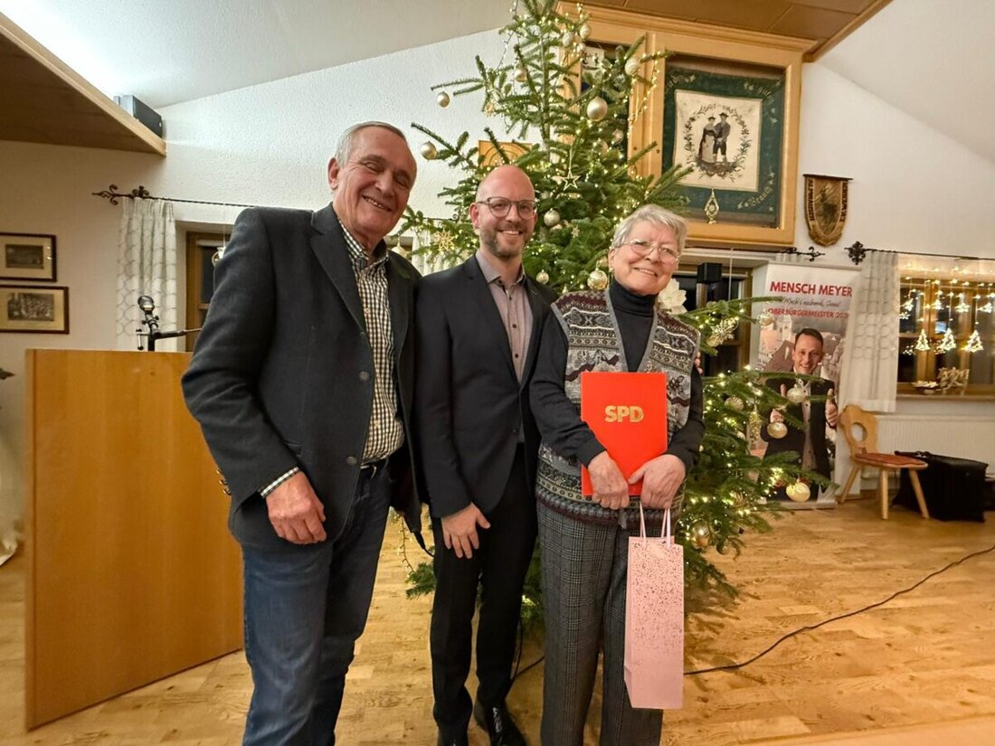 Weiden. Die SPD hat ihre traditionelle Jahresabschlussfeier begangen und den Einsatz der Mitglieder für die Stadt gewürdigt. Oberbürgermeister Jens Meyer sprach ein Grußwort; geehrt wurden 40, 50 und 60 Jahre Treue.