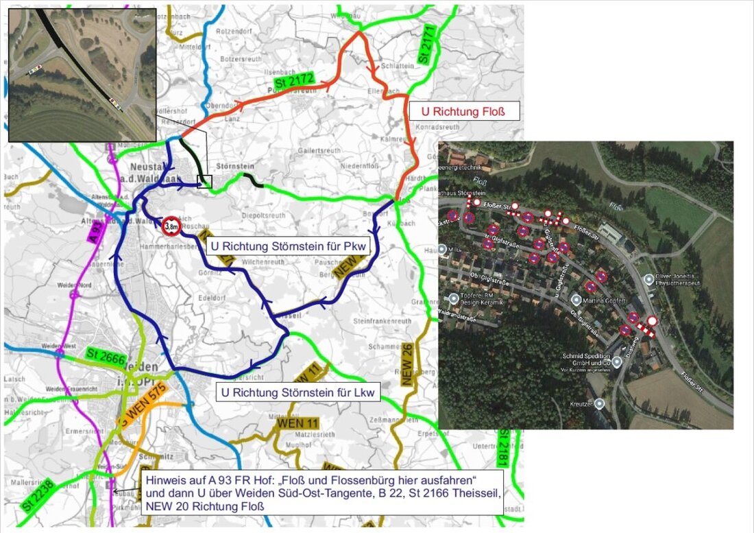 Störnstein. Aufgrund von Fahrbahnschäden wird die Staatsstraße teilweise voll gesperrt, Umleitungen sind eingerichtet. Die Sanierung kostet rund 700.000 Millionen Euro.