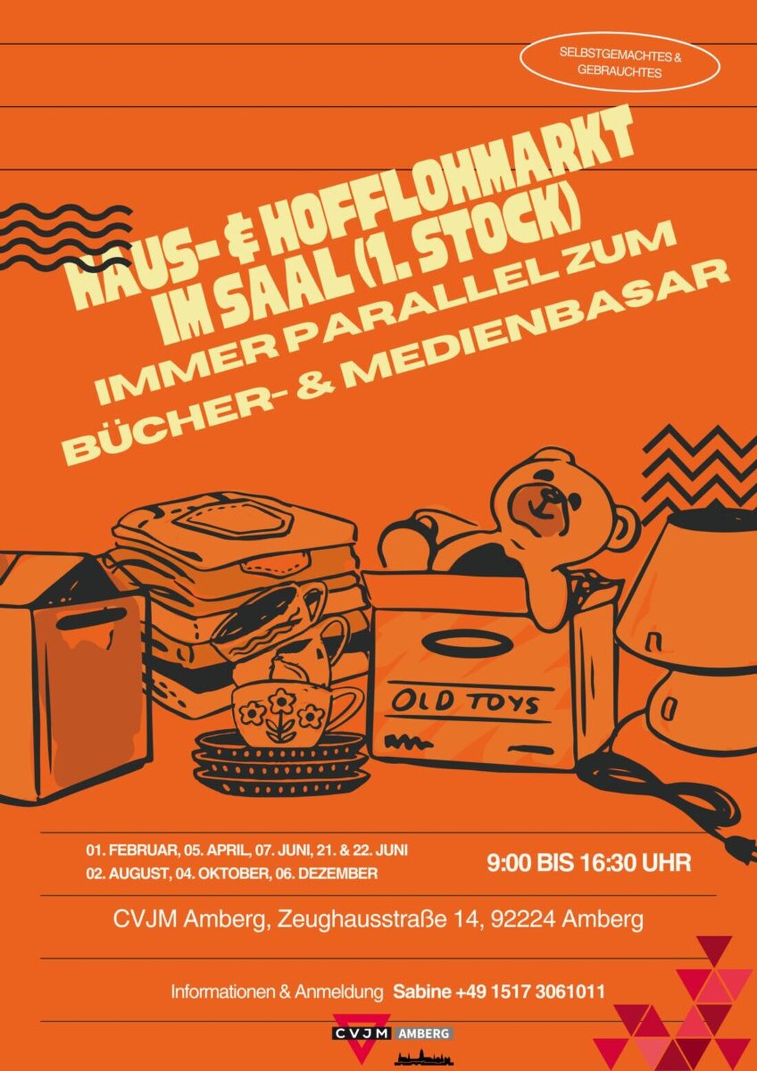 Amberg. Am Samstag startet der CVJM Amberg e.V. mit seinem beliebten Bücher- & Medienbasar ins neue Jahr.